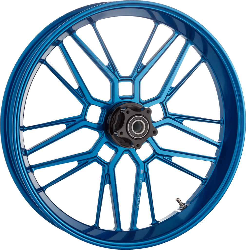 Arlen Ness Rim - Split-Spoke - Blue - 21x3.5 - Main Product View