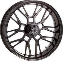 Load image into Gallery viewer, Arlen Ness Rim - Split-Spoke - Blue - 21x5.5 - Side View