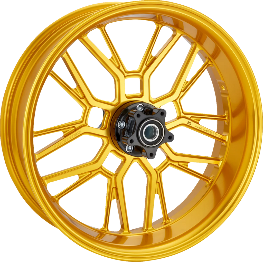 Arlen Ness Rim - Split-Spoke - Gold - 18x5.5 - Main Product View