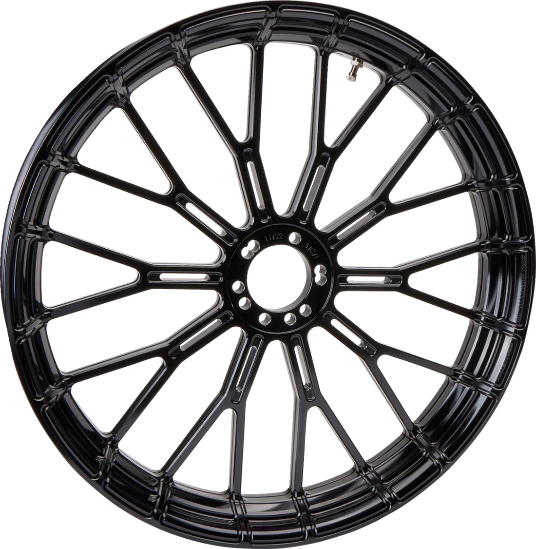 Arlen Ness Rim - Y-Spoke - Front - Black - 19x3.25 71-554 - Side View