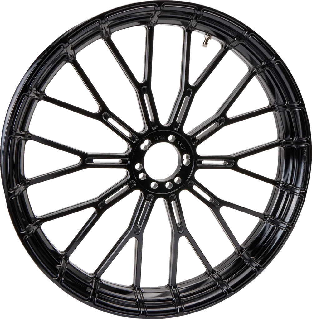 Arlen Ness Rim - Y-Spoke - Front - Black - 19x3.25 71-554 - Side View