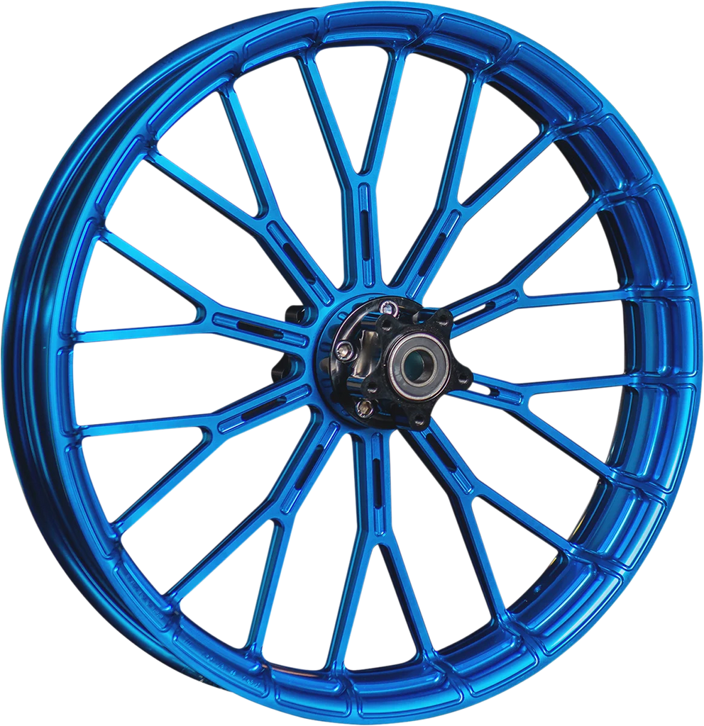 Arlen Ness Rim - Y-Spoke - Front - Blue - 19x3.25 71-556 - Main Product View