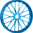 Load image into Gallery viewer, Arlen Ness Rim - Y-Spoke - Front - Blue - 19x3.25 71-556 - Side View