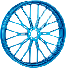Load image into Gallery viewer, Arlen Ness Rim - Y-Spoke - Front - Blue - 21x3.5 71-545 - Side View