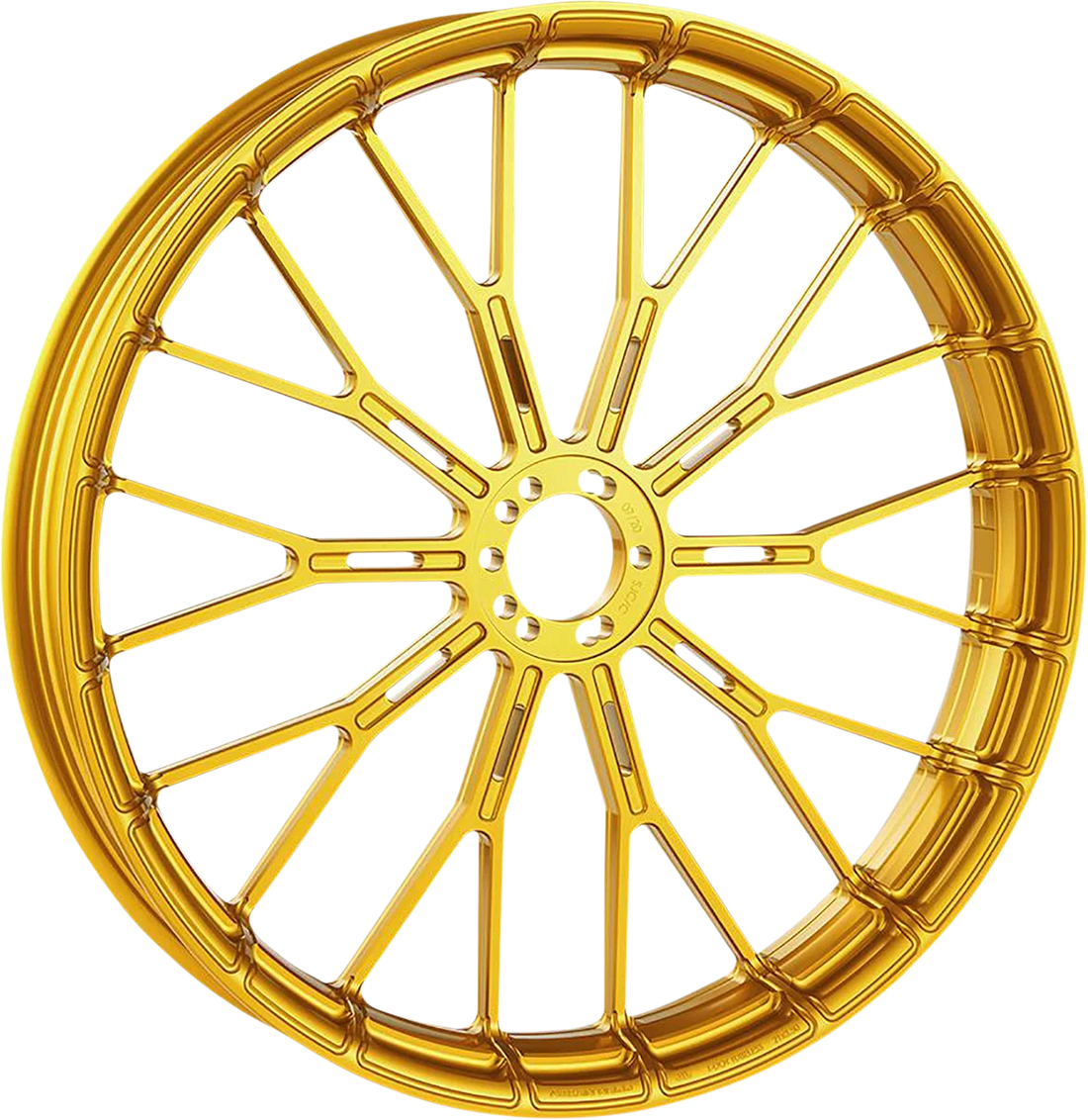 Arlen Ness Rim - Y-Spoke - Front - Gold - 19x3.25 71-557 - Back View