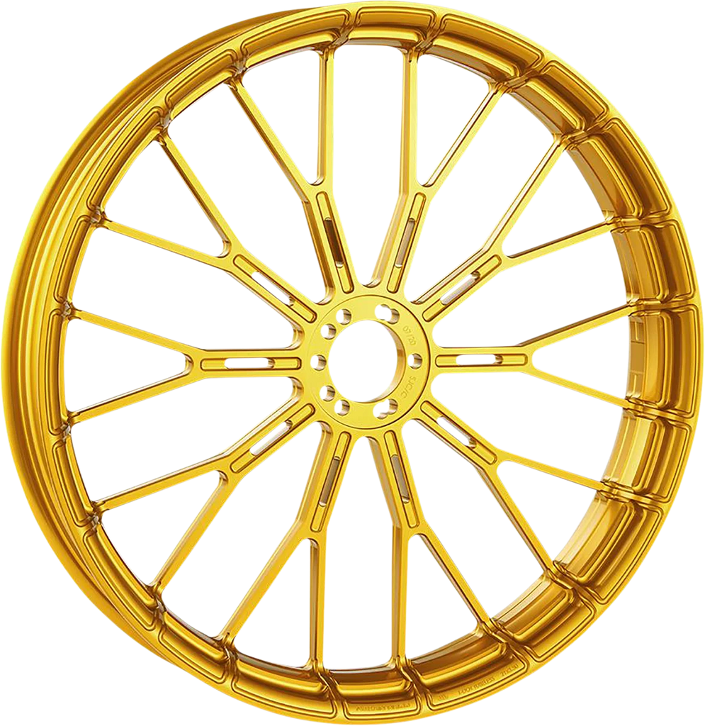 Arlen Ness Rim - Y-Spoke - Front - Gold - 19x3.25 71-557 - Back View