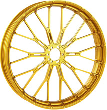 Load image into Gallery viewer, Arlen Ness Rim - Y-Spoke - Front - Gold - 19x3.25 71-557 - Back View