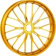 Load image into Gallery viewer, Arlen Ness Rim - Y-Spoke - Front - Gold - 21x3.5 71-547 - Side View
