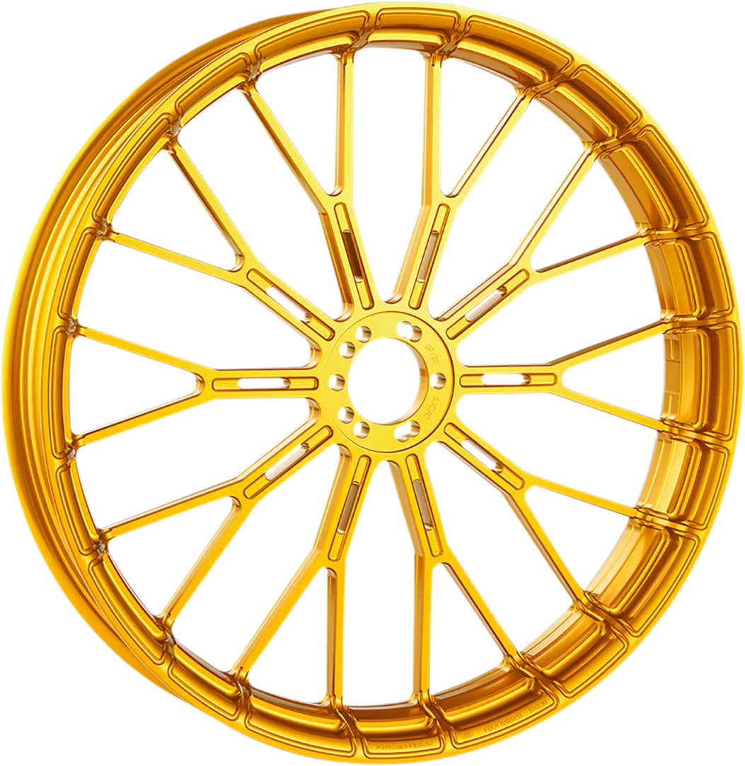 Arlen Ness Rim - Y-Spoke - Front - Gold - 21x3.5 71-547 - Side View
