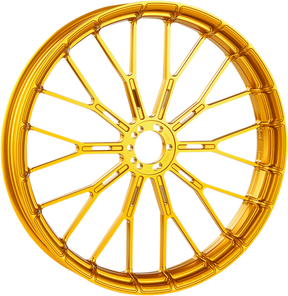 Arlen Ness Rim - Y-Spoke - Front - Gold - 21x3.5 71-547 - Side View