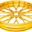 Load image into Gallery viewer, Arlen Ness Rim - Y-Spoke - Front - Gold - 21x3.5 71-547 - Back View