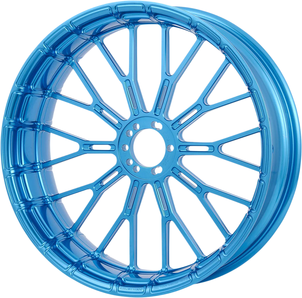 Arlen Ness Rim - Y-Spoke - Rear - Blue - 18x5.5 71-544 - Side View