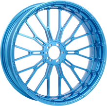 Load image into Gallery viewer, Arlen Ness Rim - Y-Spoke - Rear - Blue - 18x5.5 71-544 - Back View