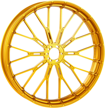 Load image into Gallery viewer, Arlen Ness Rim - Y-Spoke - Rear - Gold - 18x5.5 71-546 - Side View