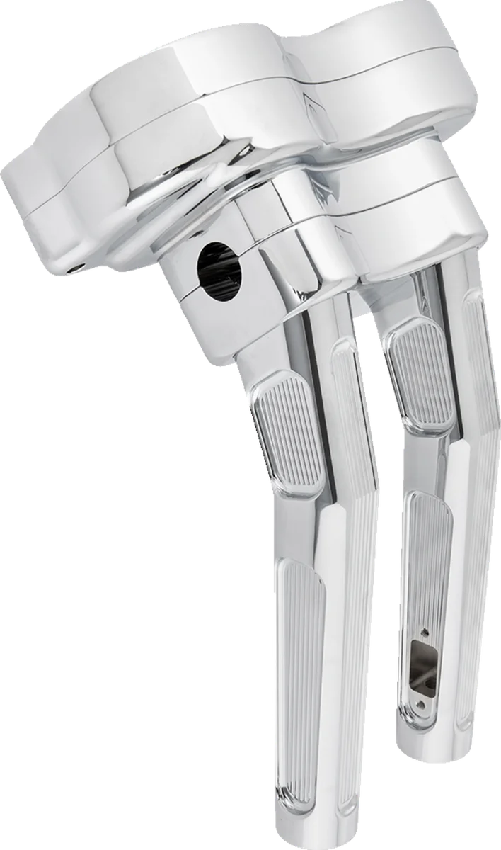 Arlen Ness Risers - Method - Kickback - 10" - Chrome 520-033 - Side View