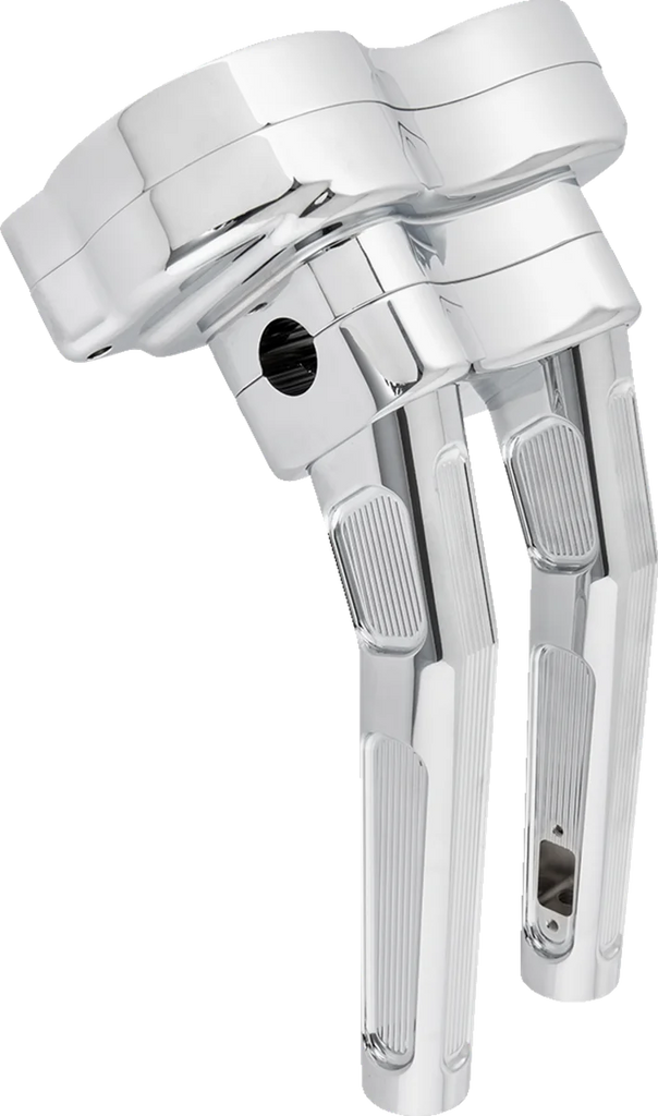 Arlen Ness Risers - Method - Kickback - 10" - Chrome 520-033 - Side View