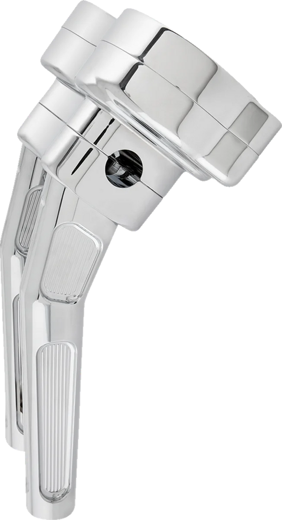 Arlen Ness Risers - Method - Kickback - 10" - Chrome 520-033 - Back View