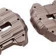 Load image into Gallery viewer, Arlen Ness Rocker Box Covers - 10 Gauge - Titanium 18-267 - Main Product View