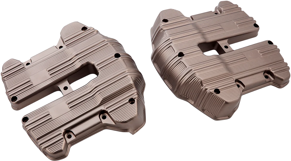 Arlen Ness Rocker Box Covers - 10 Gauge - Titanium 18-267 - Main Product View