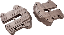 Load image into Gallery viewer, Arlen Ness Rocker Box Covers - 10 Gauge - Titanium 18-267 - Main Product View