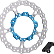 Load image into Gallery viewer, Arlen Ness Rotor 14" - Front Left - Blue 300-001 - Main Product View