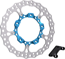 Load image into Gallery viewer, Arlen Ness Rotor 14" - Front Left - Blue 300-001 - Main Product View