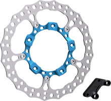 Load image into Gallery viewer, Arlen Ness Rotor 14" - Front Right - Blue 300-005 - Main Product View