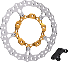 Load image into Gallery viewer, Arlen Ness Rotor 14" - Front Right - Gold 300-006 - Main Product View