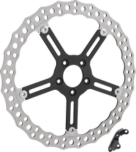 Load image into Gallery viewer, Arlen Ness Rotor Kit - Jagged - Left Front - 15" 300-041 - Side View