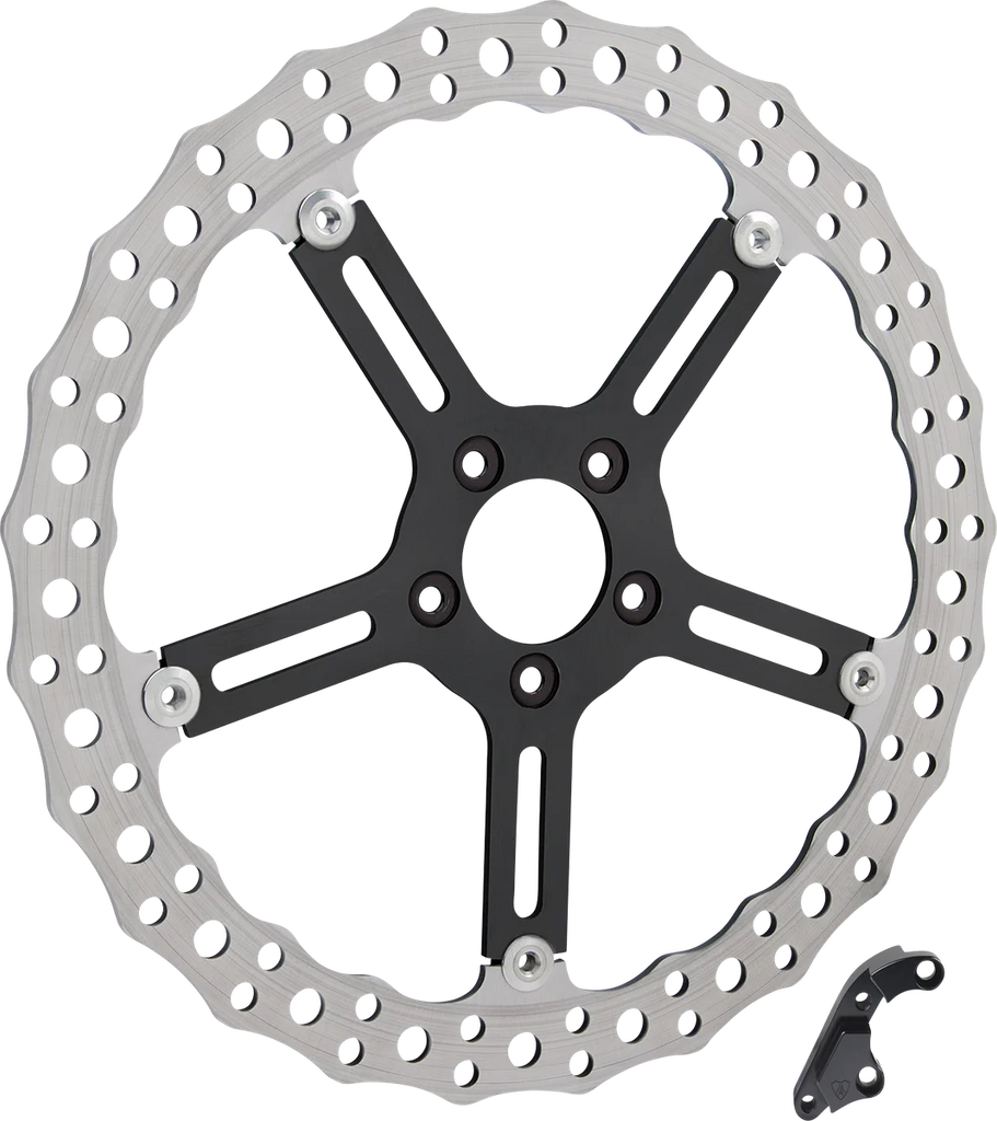 Arlen Ness Rotor Kit - Jagged - Right Front - 15" 300-042 - Side View