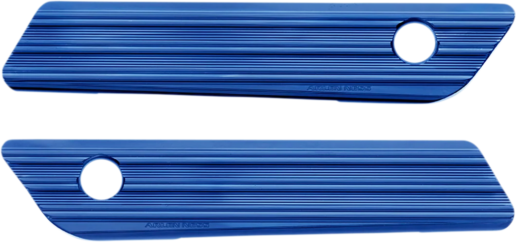 Arlen Ness Saddlebag Latch Covers - Blue 03-604 - Main Product View