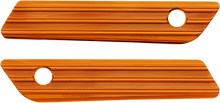 Load image into Gallery viewer, Arlen Ness Saddlebag Latch Covers - Orange 03-610 - Main Product View