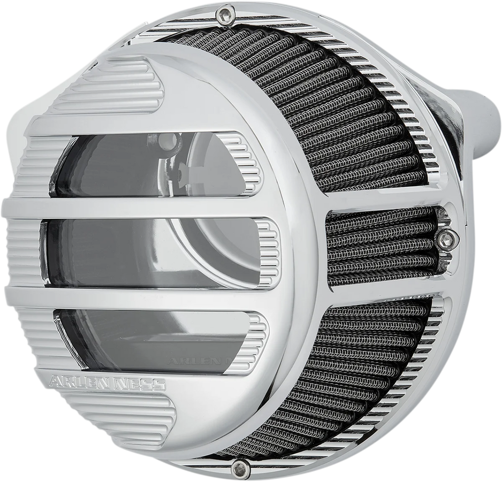 Arlen Ness Sidekick Air Cleaner Kit - Chrome 81-305 - Side View