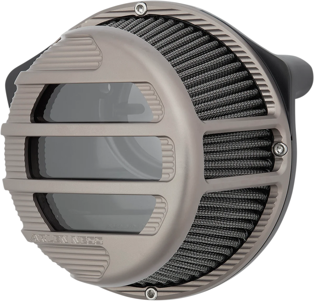 Arlen Ness Sidekick Air Cleaner Kit - Titanium 81-314 - Back View