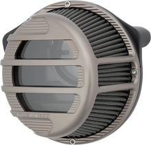 Load image into Gallery viewer, Arlen Ness Sidekick Air Cleaner Kit - Titanium 81-314 - Back View