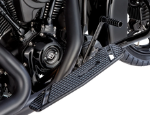 Load image into Gallery viewer, Arlen Ness SpeedLiner Floorboards - Driver - Black 410-023 - Installation View