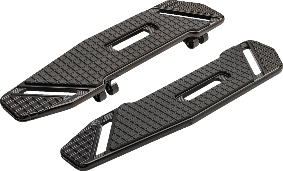 Arlen Ness SpeedLiner Floorboards - Driver - Chrome 410-022 - Back View
