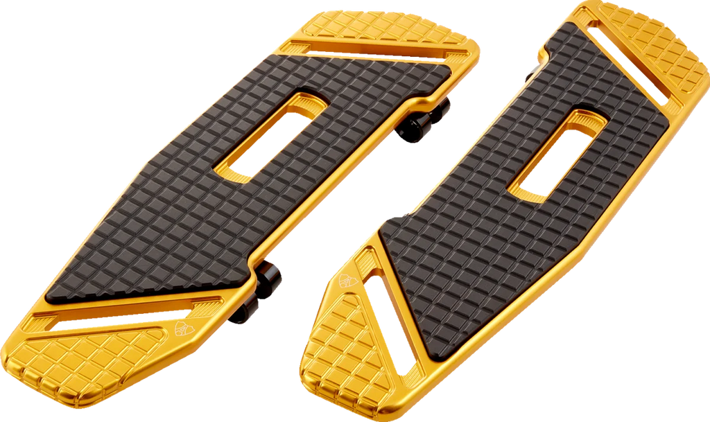 Arlen Ness SpeedLiner Floorboards - Driver - Gold 410-035 - Main Product View