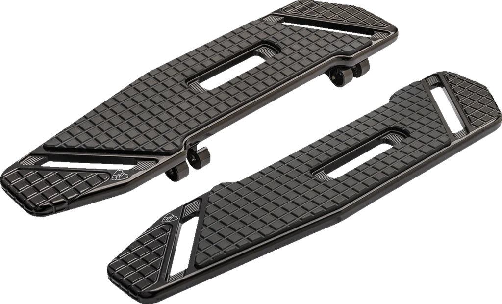 Arlen Ness SpeedLiner Floorboards - Driver - Gold 410-035 - Side View