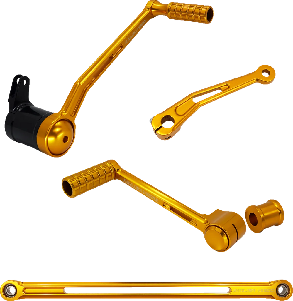 Arlen Ness SpeedLiner Foot Control Kit - Solo - Gold 420-104 - Main Product View