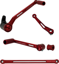Load image into Gallery viewer, Arlen Ness SpeedLiner Foot Control Kit - Solo - Red 420-135 - Main Product View