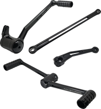 Load image into Gallery viewer, Arlen Ness SpeedLiner Foot Control Kit - Solo - Red 420-135 - Side View