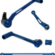 Load image into Gallery viewer, Arlen Ness SpeedLiner Foot Control Kit w/ Heel/Toe Shifter - Blue 420-132 - Main Product View