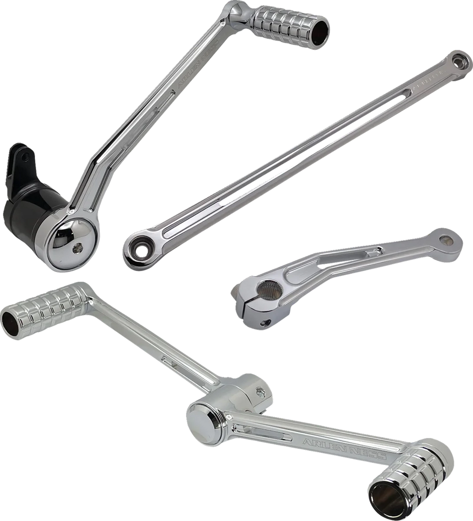Arlen Ness SpeedLiner Foot Control Kit w/ Heel/Toe Shifter - Chrome 420-102 - Main Product View