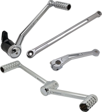 Load image into Gallery viewer, Arlen Ness SpeedLiner Foot Control Kit w/ Heel/Toe Shifter - Chrome 420-102 - Main Product View