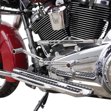 Load image into Gallery viewer, Arlen Ness SpeedLiner Foot Control Kit w/ Heel/Toe Shifter - Chrome 420-102 - Back View