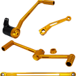 Load image into Gallery viewer, Arlen Ness SpeedLiner Foot Control Kit w/ Heel/Toe Shifter - Gold 420-101 - Main Product View