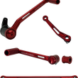 Load image into Gallery viewer, Arlen Ness SpeedLiner Foot Control Kit w/ Heel/Toe Shifter - Red 420-133 - Main Product View