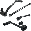 Load image into Gallery viewer, Arlen Ness SpeedLiner Foot Control Kit w/ Toe Shifter - Solo - Black 420-103 - Main Product View