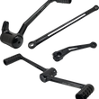 Load image into Gallery viewer, Arlen Ness SpeedLiner Foot Control Kit w/ Toe Shifter - Solo - Black 420-103 - Side View